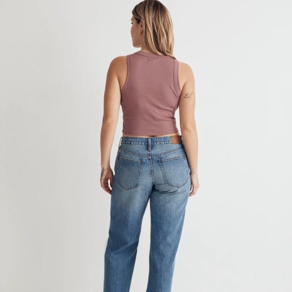 Madewell - Supima® Rib Crop Tank - Pressed Grape - M - Picture 3 of 6